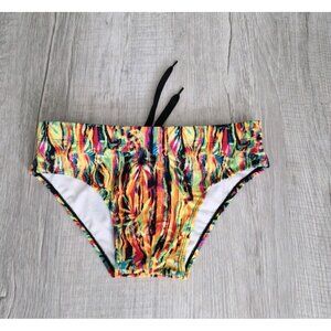 Taddlee Men Swimwear Swim Bikini Briefs Rainbow Swimsuits Board Surf Trunks S